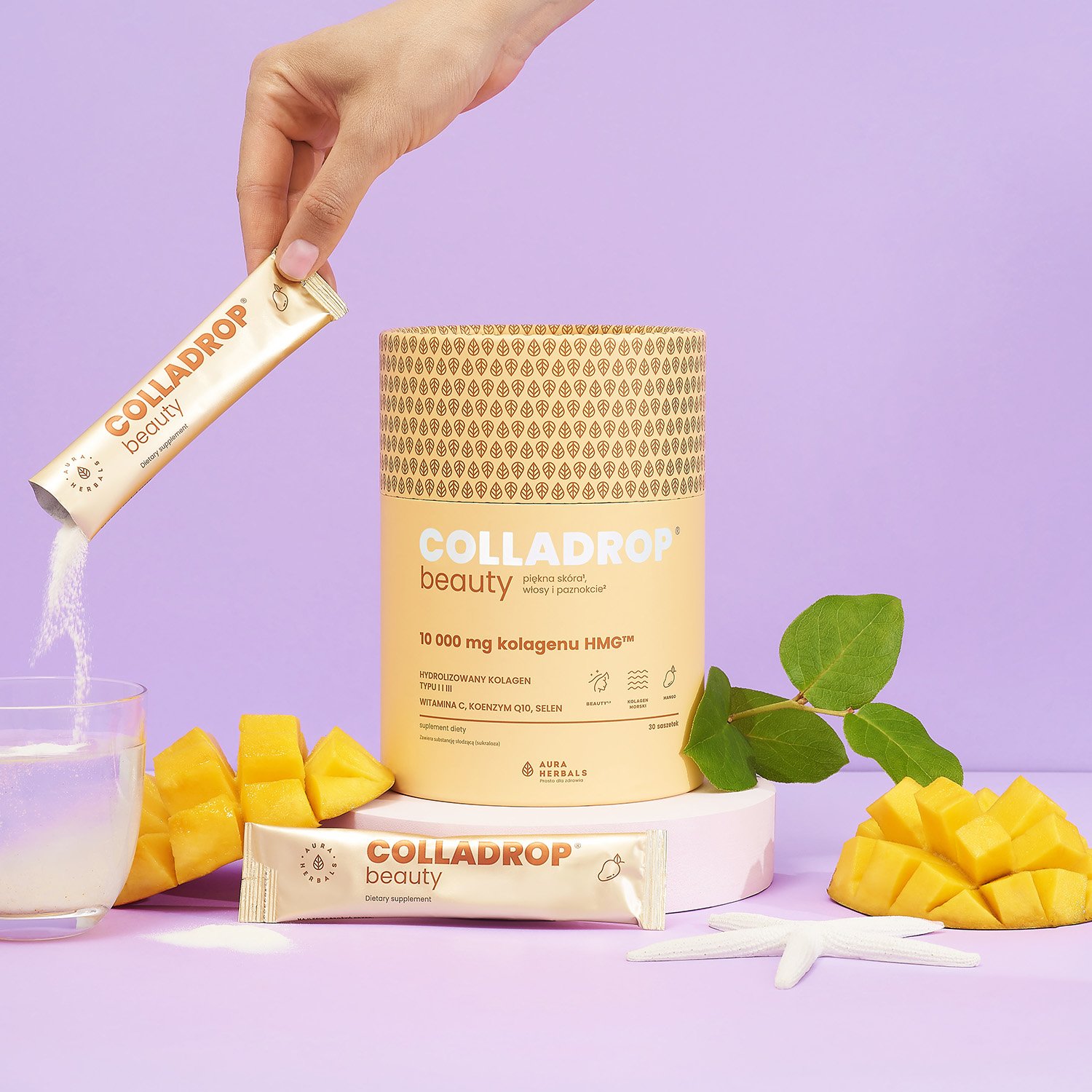 Colladrop Beauty, kolagen HMG 10000 mg, mango