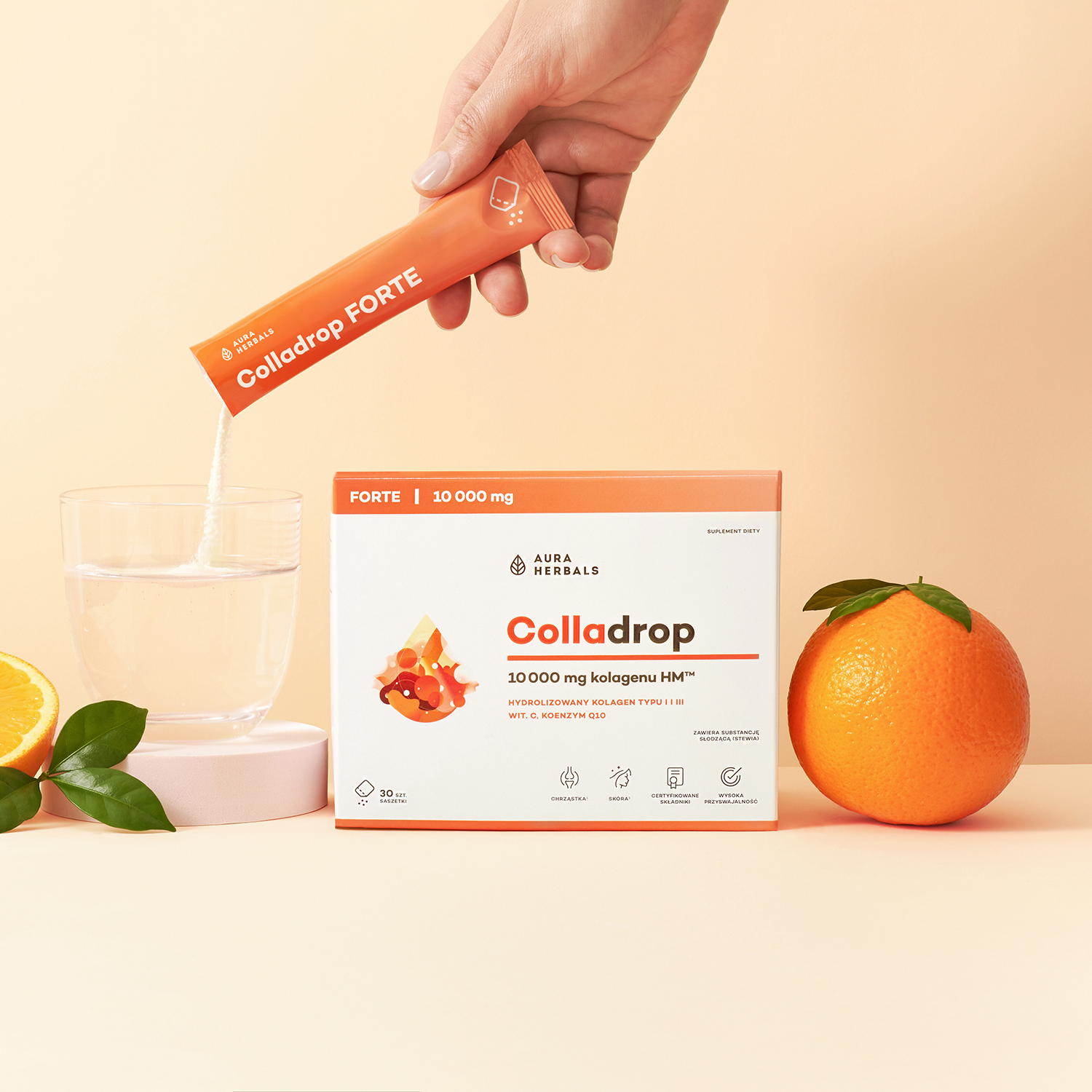 Colladrop Forte, kolagen morski 10000 mg